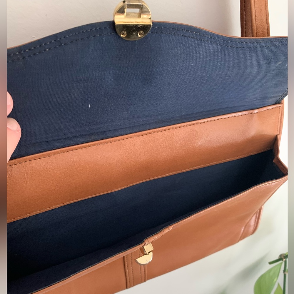 2 for $30 - 🐫 VINTAGE Caramel Envelope Purse ✉️ 👜 BIN 1 - Picture 4 of 13